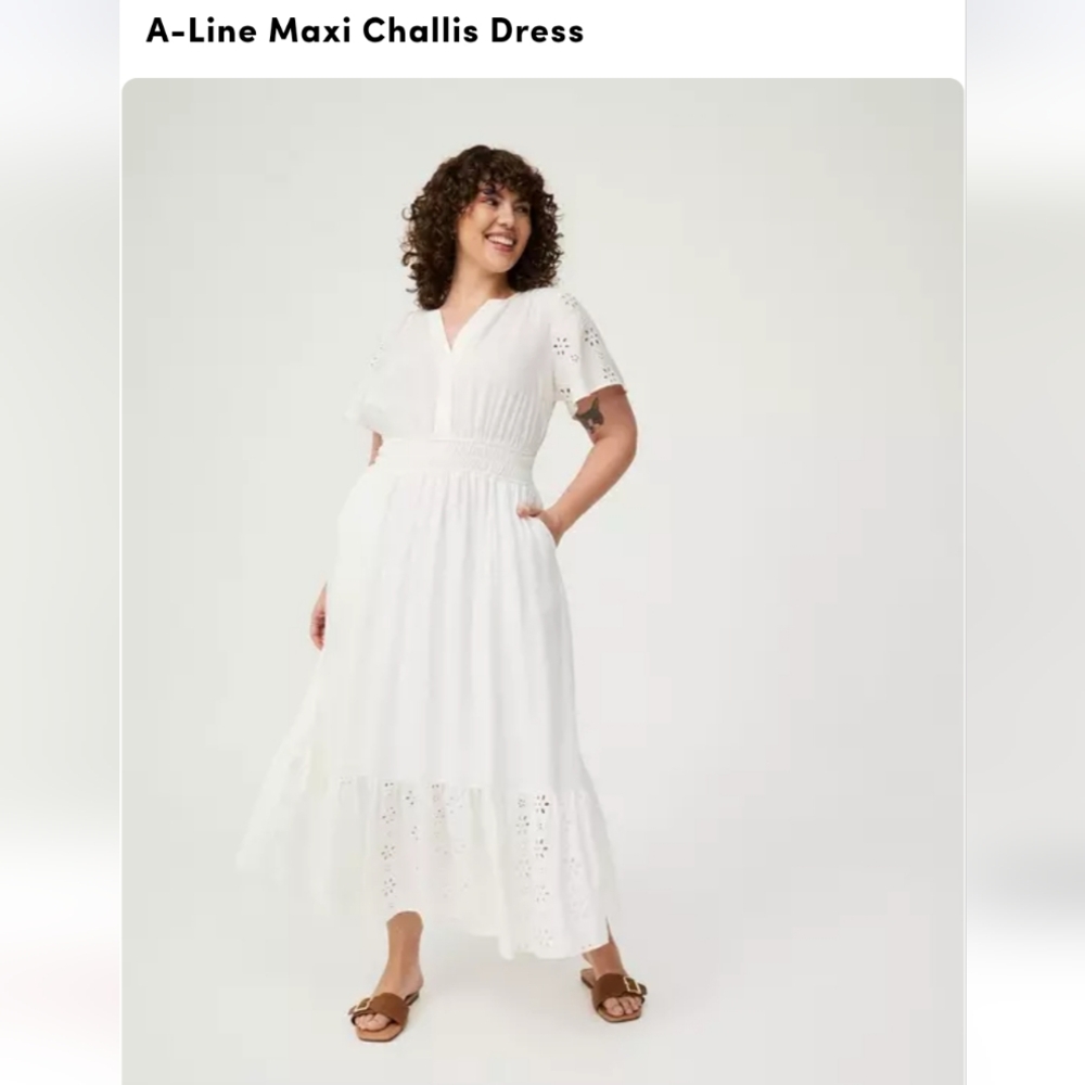 Torrid Gorgeous White Eyelet Maxi Dress - Picture 2 of 8